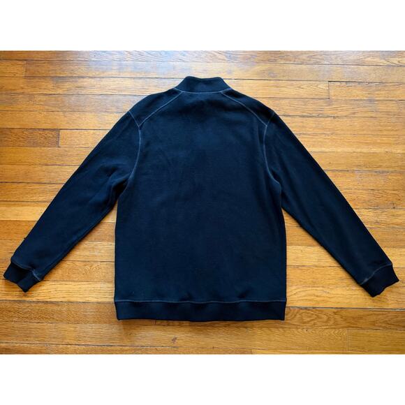 PARADISE COLLECTION Black/Gray Full Zip Cotton Sweater Mens sz M - Picture 6 of 10